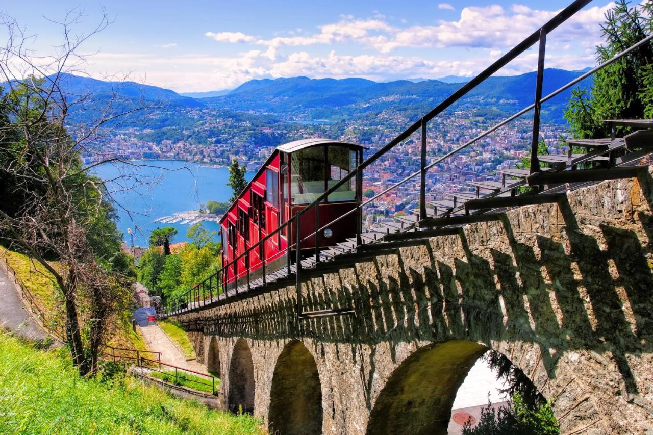 Panoramic Penthouse Apartment Lugano Luaran gambar