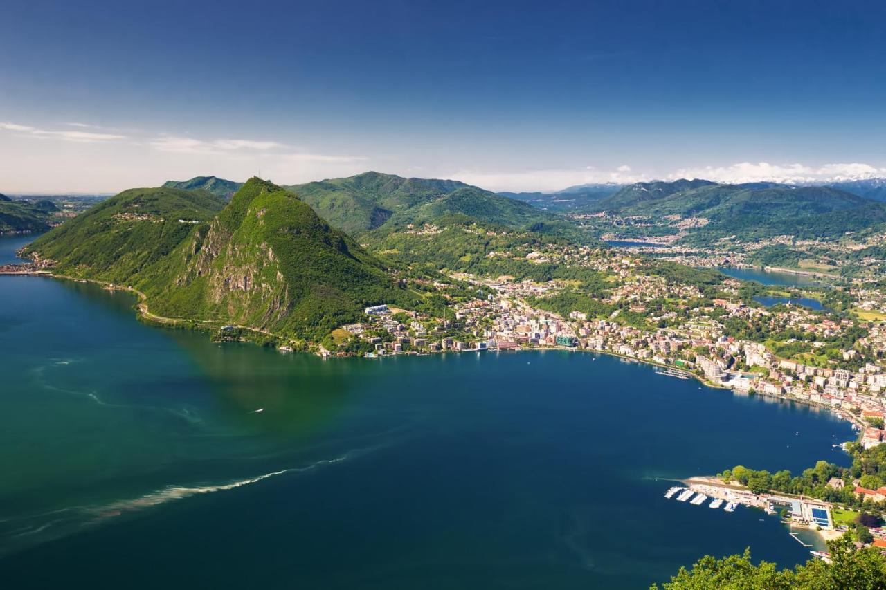 Panoramic Penthouse Apartment Lugano Luaran gambar