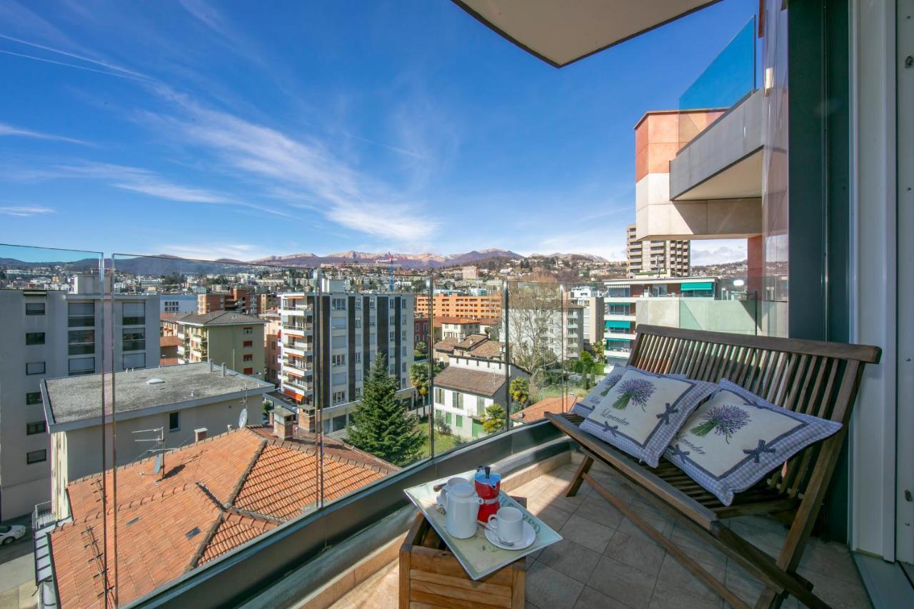 Panoramic Penthouse Apartment Lugano Luaran gambar