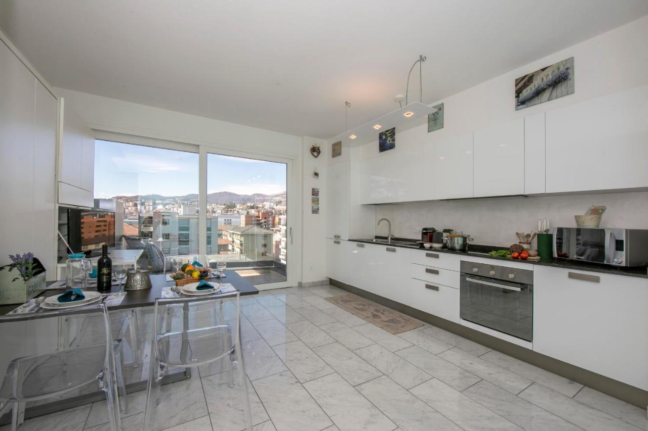 Panoramic Penthouse Apartment Lugano Luaran gambar